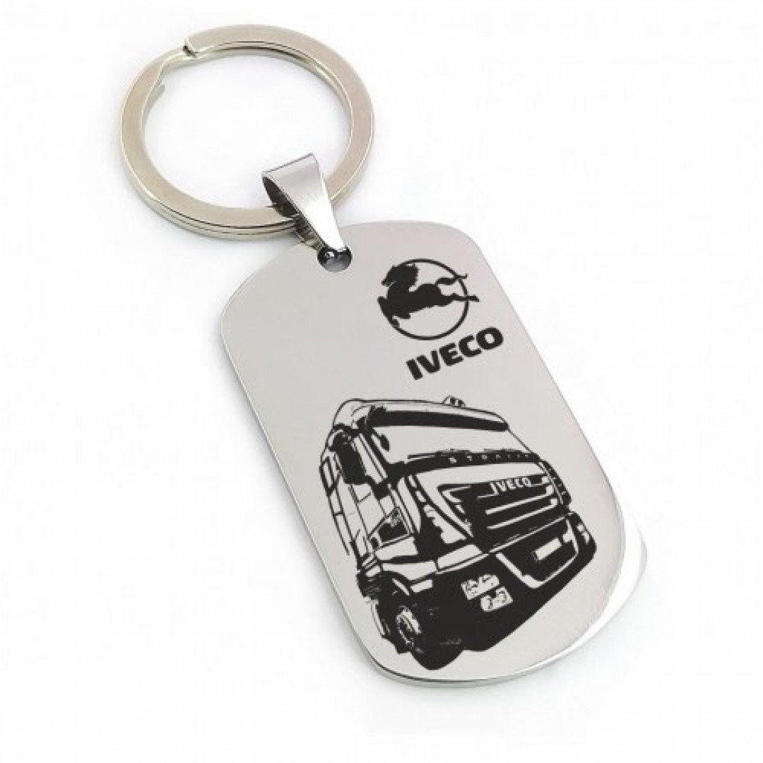 Автомобільний брелок IVECO з написом (макет 090)