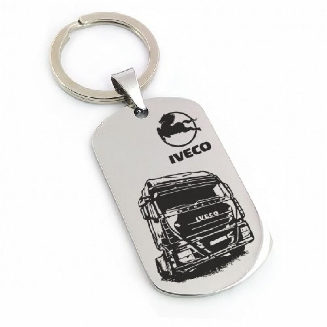 Автомобільний брелок IVECO з написом (макет 091)