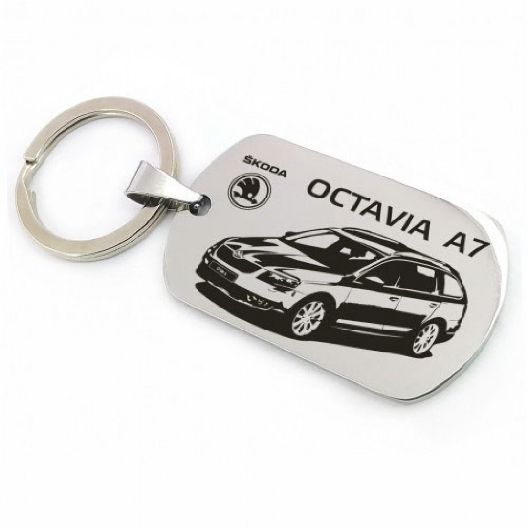 Автомобільний брелок Skoda Octavia A7 в кузові універсал (макет 368)
