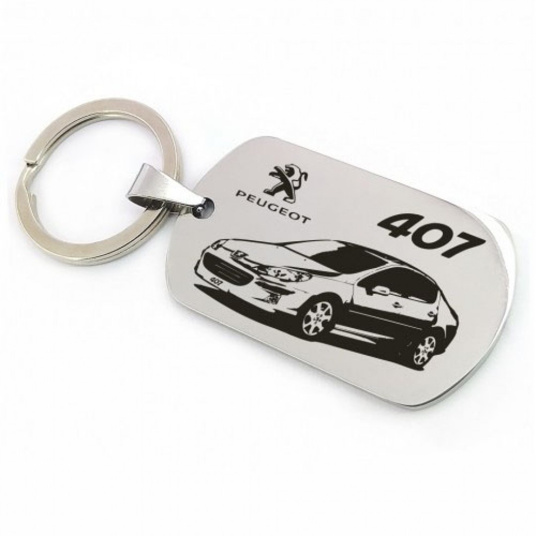 Автомобільний брелок Peugeot 407 в кузові седан (макет 384) Автомобільний брелок Peugeot 407 в кузові седан (макет 384)