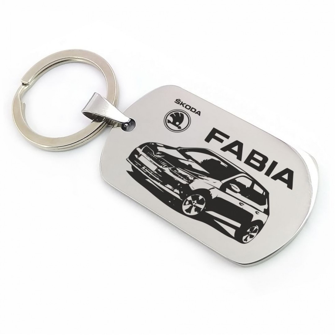 Автомобільний брелок Skoda Fabia в кузові хетчбек (макет 757)