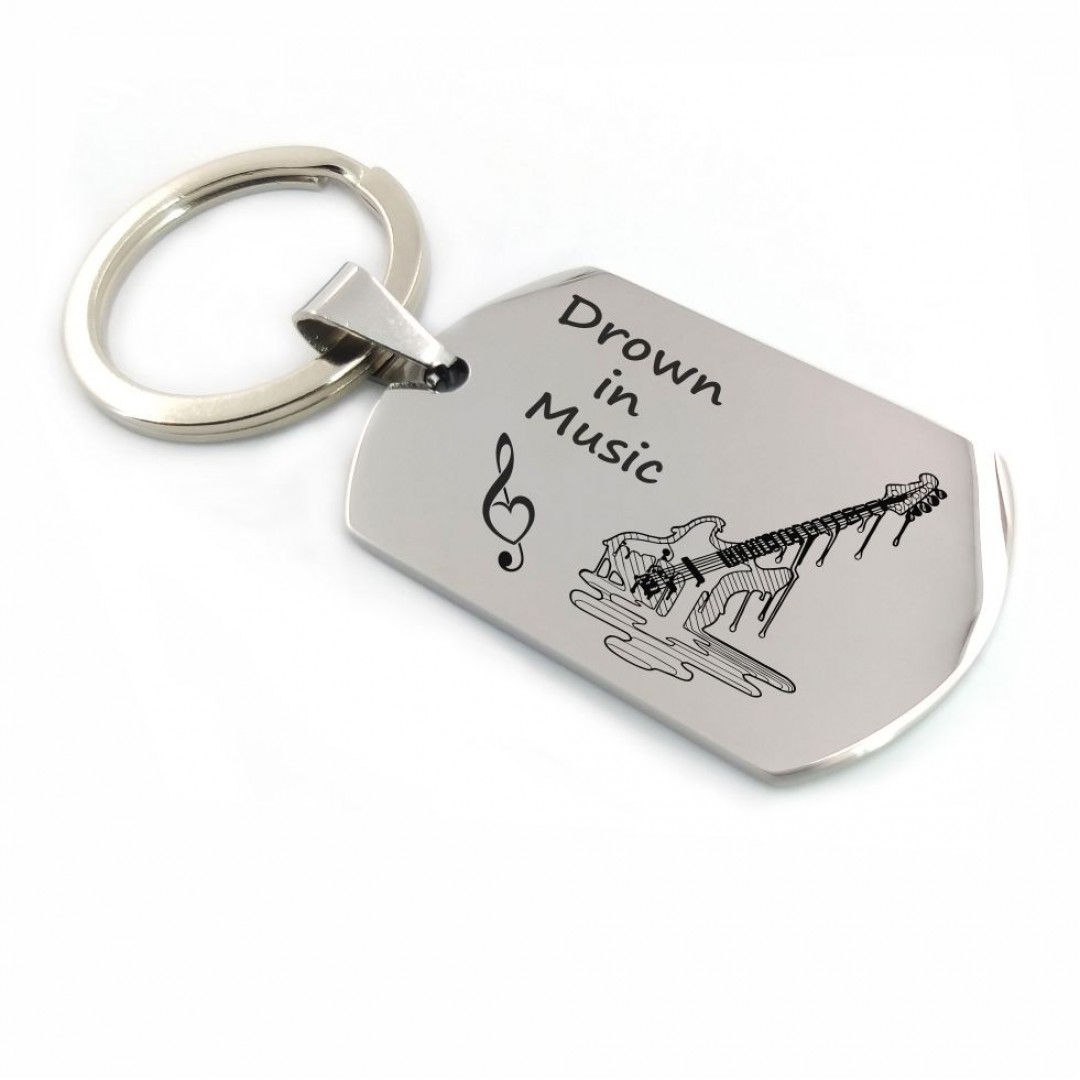 Подарунковий брелок Drown in Music (макет 825) Подарунковий брелок Drown in Music (макет 825)