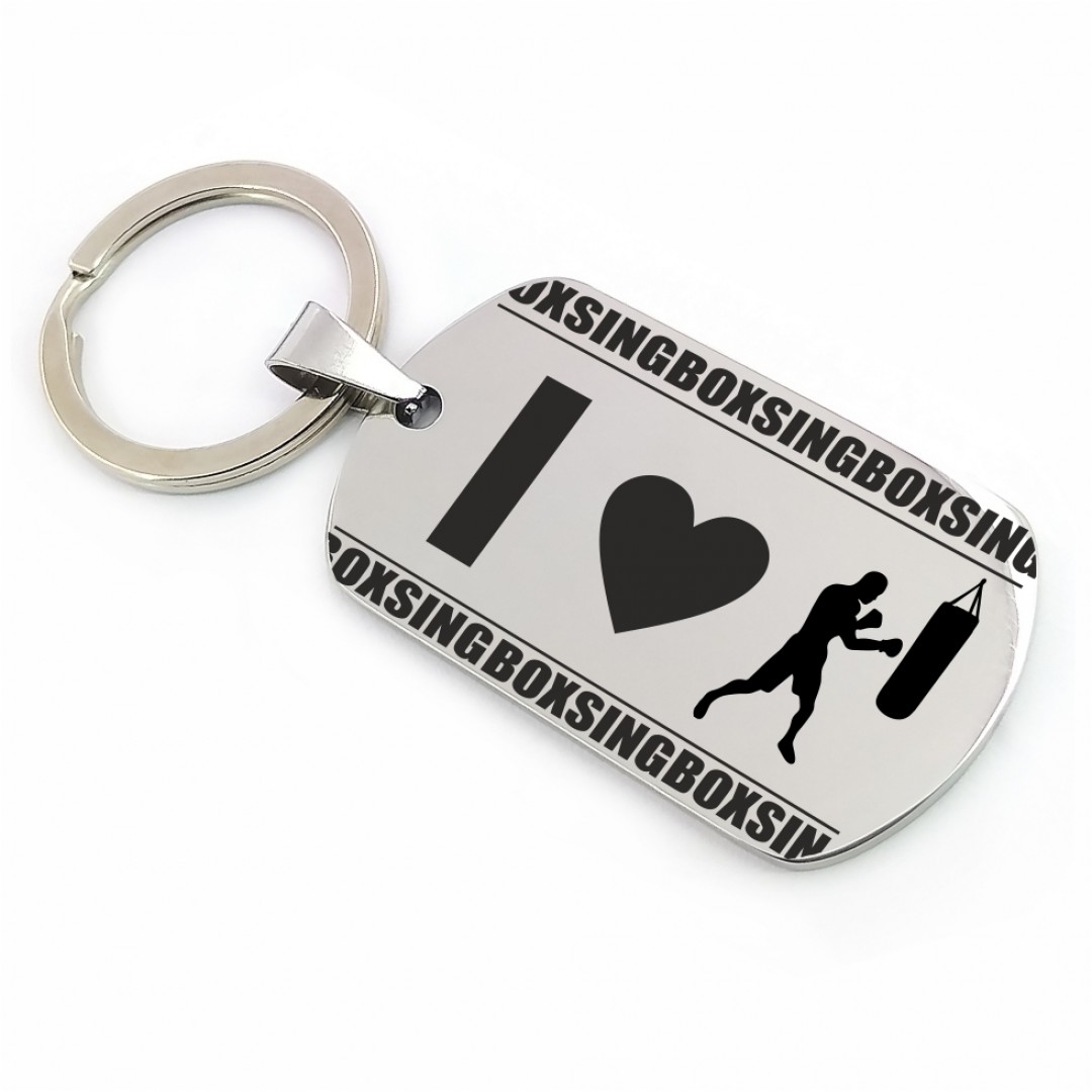 Брелок "I love boxing" (макет 1195) Брелок "I love boxing" (макет 1195)