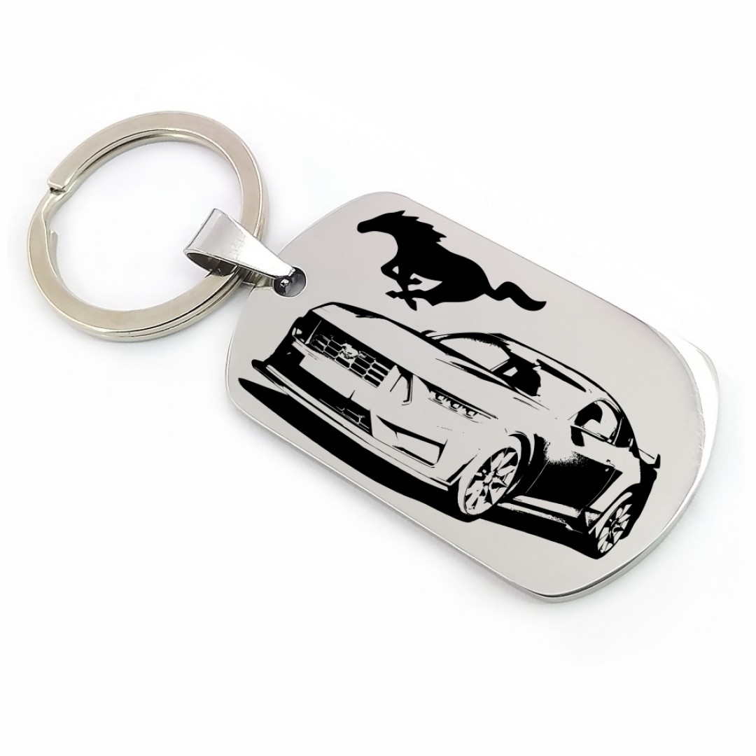 Автомобільний брелок Ford Mustang Dark Horse (макет 1677)
