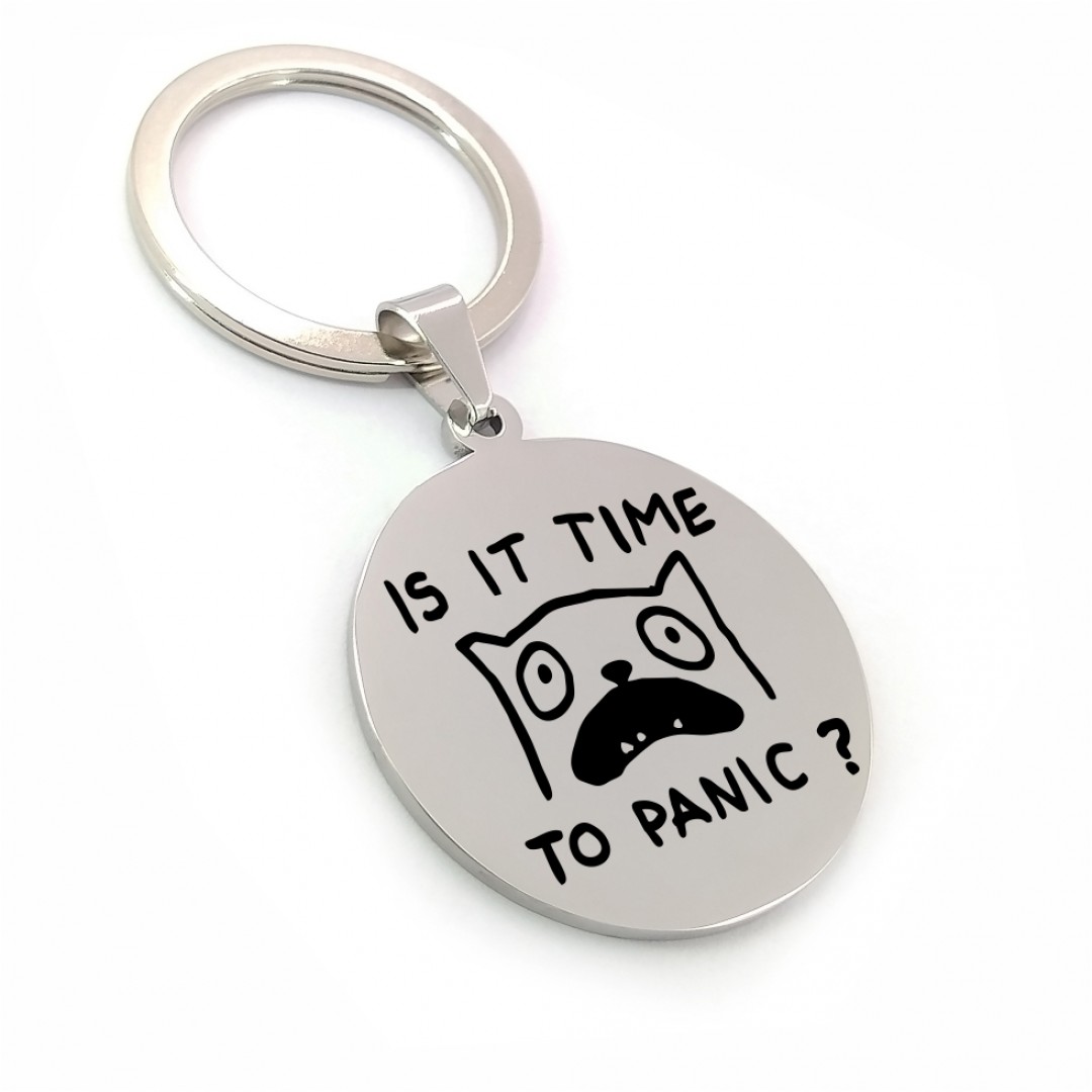 Подарунковий брелок "Is it time to panic?" (макет 1963) Подарунковий брелок "Is it time to panic?" (макет 1963)
