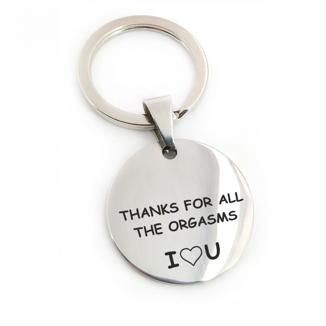 Брелок для коханого "Thanks for all the orgasms" (макет 089) Брелок для коханого "Thanks for all the orgasms" (макет 089)